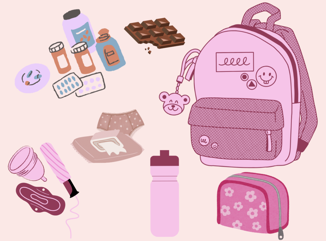 Illustrated period kit essentials