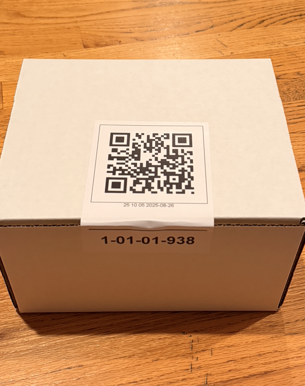 Comfort Box with QR code for confidential pickup