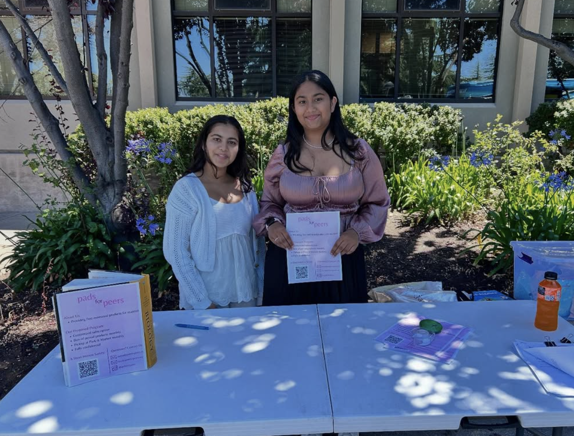 Aanya and Laya at an outreach event